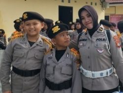 Anak SD Negeri 2 Kampung Baru Mendadak Jadi Polisi