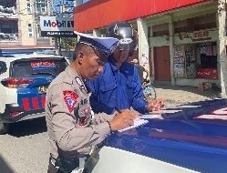 Puluhan Pelanggar Terjaring Dalam Patroli Hunting System Sat Lantas Polres Majene