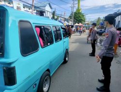 Antisipasi Lonjakan Pengunjung Pasar Sentral Majene, Satlantas Polres Majene Pastikan Kondusifitas Jalan