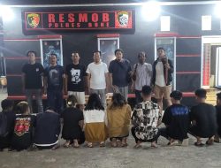 11 Pelaku Penganiayaan Menggunakan Sajam di Amankan