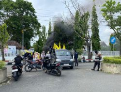 Unjuk Rasa dari Pengurus PK PMII Unasman Tuntut Pidanakan Penyelewengan  APBD Polman