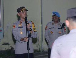 Ratusan Personel Polres Majene dan TNI Diterjunkan Amankan Malam Takbiran di Majene