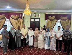 Kapolres Majene AKBP Muhammad Amiruddin Halal Bihalal ke Rujab Bupati Pasca Idul Fitri 1446 H