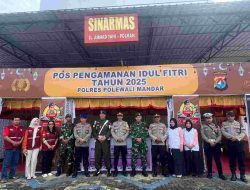 Kabag Ops Polres Polman Laksanakan Pengecekan Personil Pos Pengamanan Ops Ketupat Marano 2025 di Polewali