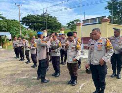 Propam Polres Majene Gelar Gaktiblin di Polsek Banggae: Tegaskan Hindari Narkoba dan Judol
