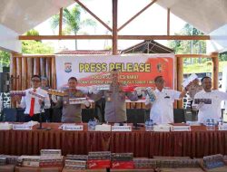 Ditkrimsus Polda Sulbar Bongkar Peredaran Ribuan Rokok Ilegal, 13.600 Pax dari Belasan Merek Rokok Disita