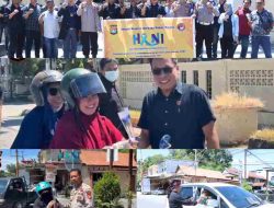 Satuan Reserse Narkoba Polres Majene Bersama Awak Media Gelar Kampanye Anti Narkoba di Depan Mako Polres