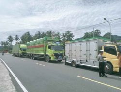 SAT PJR Ditlantas Polda Sulbar Laksanakan Penindakan Pelanggaran Over Dimensi dan Over Loading Disertai Sosialisasi Keselamatan Berlalu Lintas