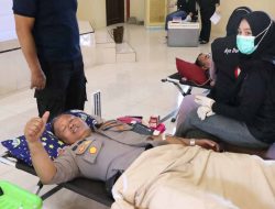 Polres Majene Gelar Donor Darah Sambut Hari Bhayangkara ke-79