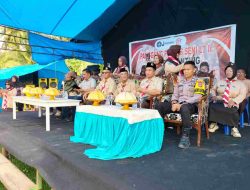 Bhabinkamtibmas Mewakili Kapolsek Tapango Dalam Kegiatan Penutupan Pramuka