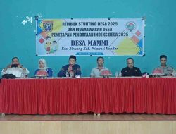 Bhabinkantimas hadir Rembuk Stunting dan Musyawarah Desa Mammi penetapan pendataan indeks desa 2025