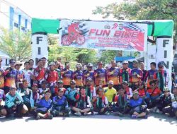 Polres Majene Gelar Fun Bike Sambut Hari Bhayangkara ke-79, Puluhan Pesepeda Ramaikan Jalanan Majene