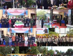 Kapolres Polman Pimpin Upacara HUT Bhayangkara ke-79 Tahun 2025, Dirangkaikan dengan Syukuran