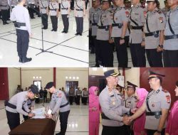 Polres Majene Gelar Upacara Sertijab, Sejumlah Pejabat Utama Alami Pergeseran dan Promosi