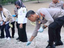 Kapolres Majene Beserta Personilnya Bersama Pemerintah Daerah Ikut Melakukan Tanam Jagung Serentak di Kelurahan Tande Untuk Mendukung Ketahanan Pangan Nasional