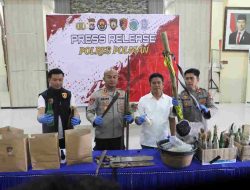Kapolres Polman Gelar Press Release Terkait Kericuhan Saat Eksekusi Lahan dan Rumah di Dusun Palluddai Desa Katumbangan