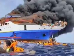 KM Barcelona V Terbakar di Laut Talaud: Detik-detik Kepanikan Penumpang Terekam Video