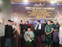 Polsek Tinambung Amankan Festival Kris dan Badik Kamardikan 2025 di Buttu Cipping
