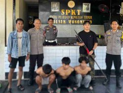 Polsek Wonomulyo Amankan Pemuda Bersenjata Tajam dan Obat Terlarang, Tawuran Berhasil Dicegah