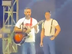 Kapolres Majene Jadi Bintang Panggung di Majene Run 2025 , Puluhan Lagu Hibur Ribuan Penonton