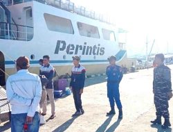 Satpolair Polres Majene Amankan Keberangkatan KM Sabuk Nusantara 93, 152 Penumpang Berlayar Aman dari Palipi ke Silopo