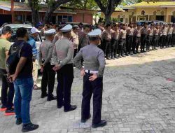 Polres Majene Kawal Aksi PMII Tuntut Dana Stimulan Korban Gempa, Situasi Berjalan Kondusif