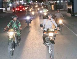 Sinergi TNI-Polri, Polres Majene dan Kodim 1401 Gelar Patroli Skala Besar Jaga Kondusifitas Kota