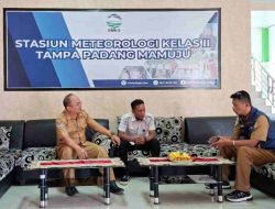 BPBD Sulbar dan BMKG Mamuju Perkuat Kolaborasi Penguatan Data dan Informasi Kebencanaan