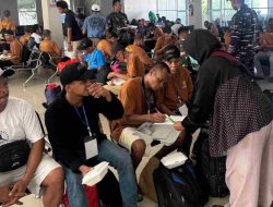 Pos TNI AL Pinrang Monitoring Kedatangan 139 PMI Hasil Deportasi Dari Malaysia