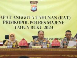 Perkuat Kesejahteraan Personel, Primkoppol Polres Majene Gelar RAT Tahun Buku 2024