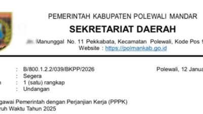 Penantian Berakhir! Ribuan PPPK Paruh Waktu Polman Resmi Terima SK Bupati Kamis Ini