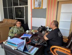 Kalaksa BPBD Sulbar Terima Kunjungan Kasiops Korem 142/Tatag, Bahas Penanganan Karhutla dan Kekeringan