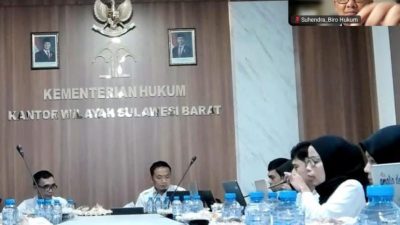 Perkuat Kualitas Regulasi Perangkat Daerah, Biro Hukum Sulbar Ikuti Harmonisasi Perubahan Pergub