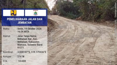 Siapkan Penanganan Jalan 12 KM, PUPR Sulbar Utuhkan Konektivitas Mehalaan Mamasa-Matangnga Polman